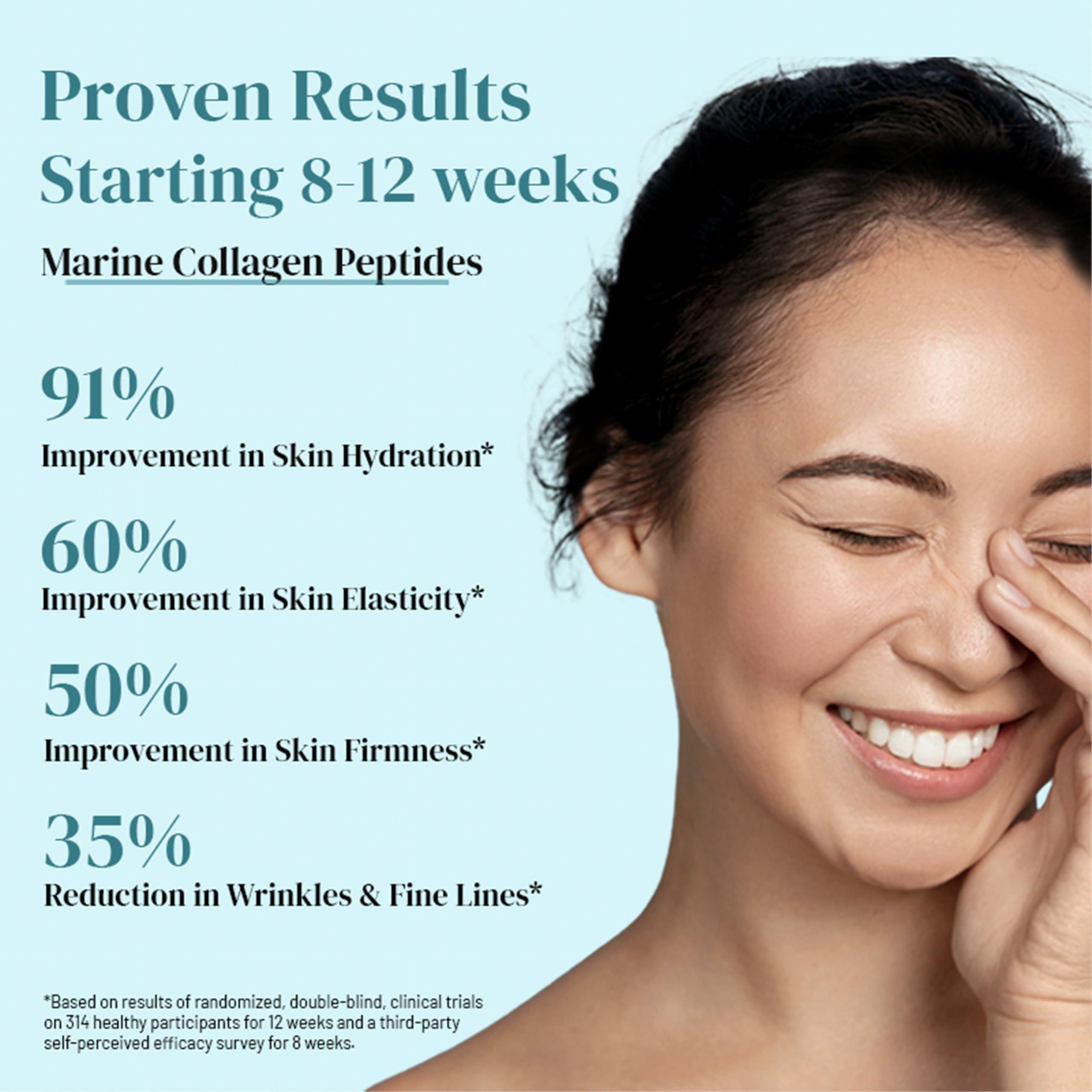 WELLBEING NUTRITION Wellbeing Nutrition Pure Korean Marine Collagen Supplements for Women & Men|Clinically Proven Type 1 & 3 Hydrolyzed Peptides|For Anti-Aging,Radiant Skin & Hair Growth|Unflavored - 6 Sachets, 48 grams