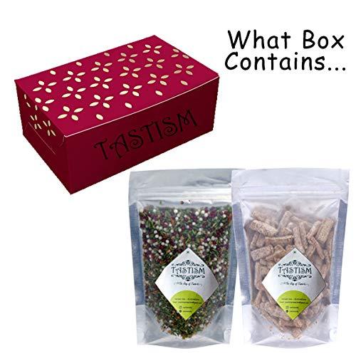 Tastism Tastism Gift Hamper Home Made Mukhwas/ Mouth Fresheners (Box of 150Gms X 2) -Khus Mix Mukhwas [Seeds and Nuts Mix Mouth Freshner ]+Masala Aam Papad Mango Slice Churan