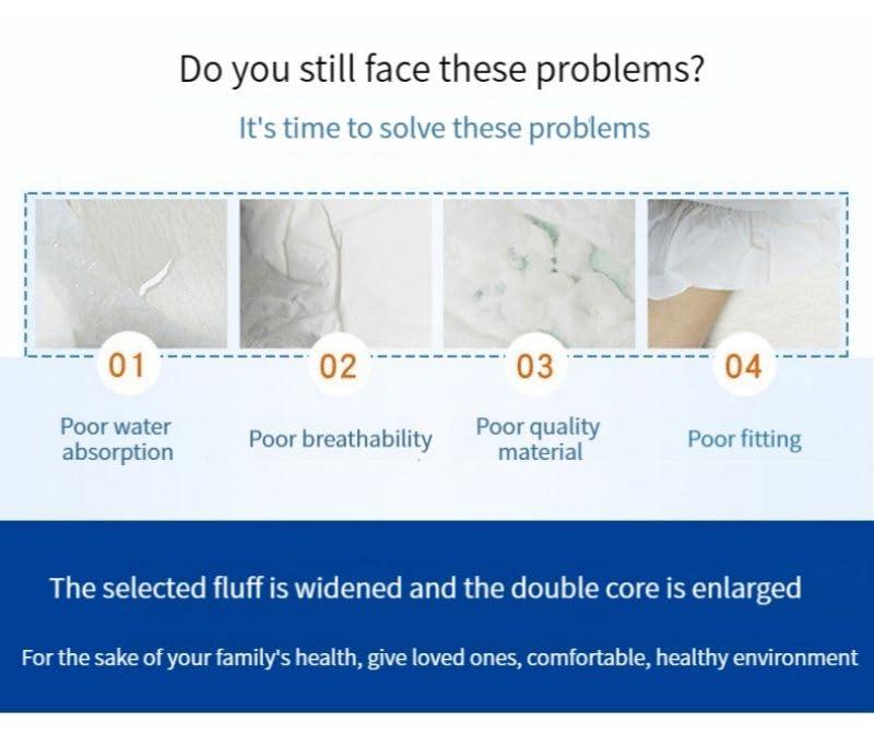 Hi-mate hi mate premium adult pant style diapers in 100 pc combo pack (extra large)