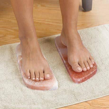 VISION CRAFTED VISION CRAFTED Himalayan Rock Salt Massage Stone Himalayan crystal salt stones for Wellness Natural Healing and relaxation (2 Pcs Detox Blocks For Feet)