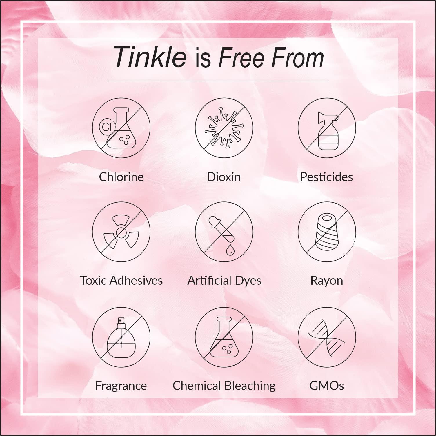 Tinkle Tinkle Maxithins Teen Sanitary Pads for Teenage Girls, Rash Free, Cotton Soft, Small, Pads For Girls, Ultra Thin, Biodegradable Mini Pads, Ideal for All Flow Types, 48 Count