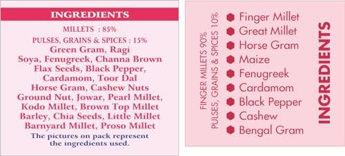 JEENI JEENI COMBO PACK OF MILLET TRADITIONAL MIX GM (400 GM) AND DOUBLE FILTERED Organic and Natural Product (1KG) FOR INFANTS & ADULTS