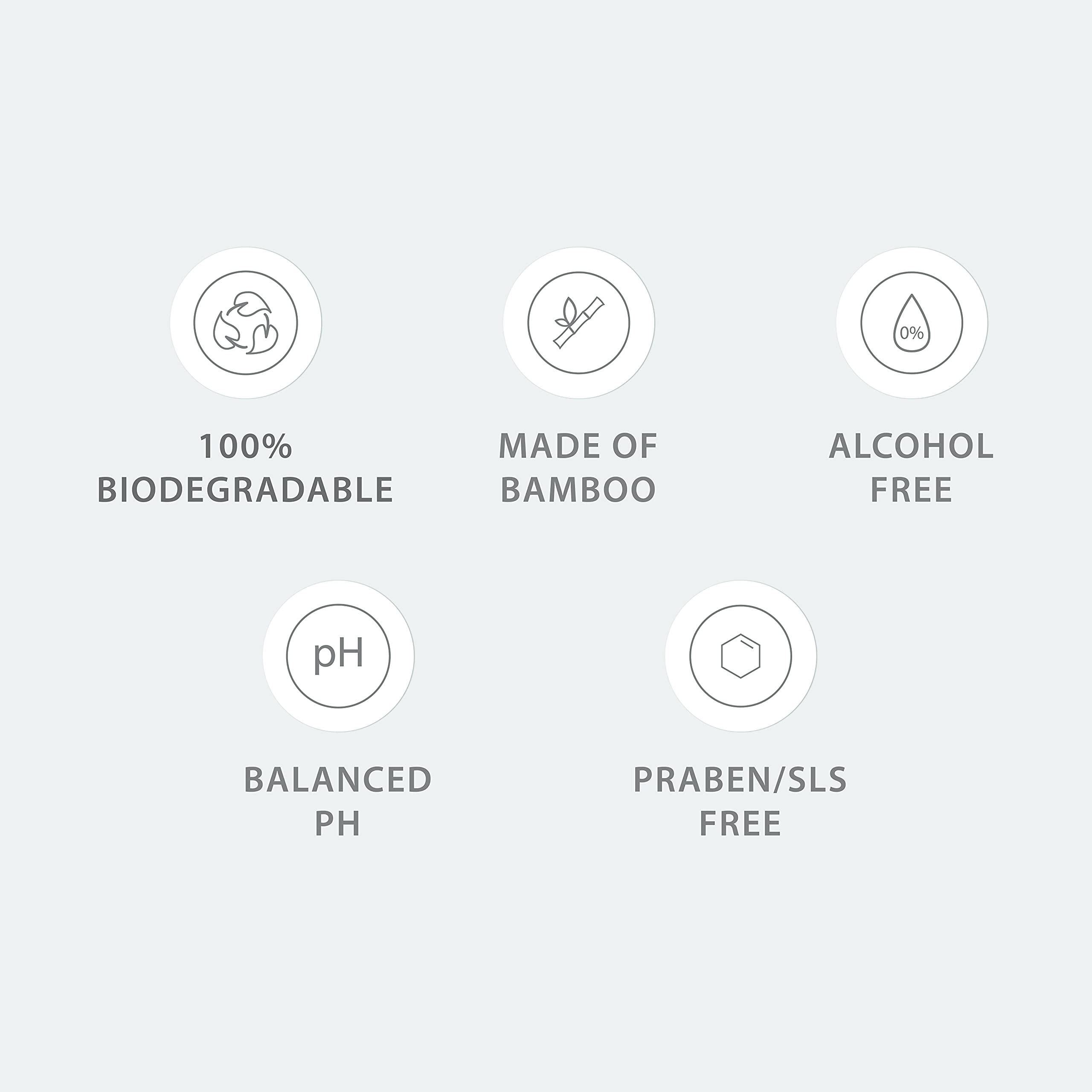 Noraa Noraa Ultra Soft Organic Intimate Wipes with Natural Goodness of Tea Tree Oil and Aloe Vera (Pack of 8 x 10 Wipes)