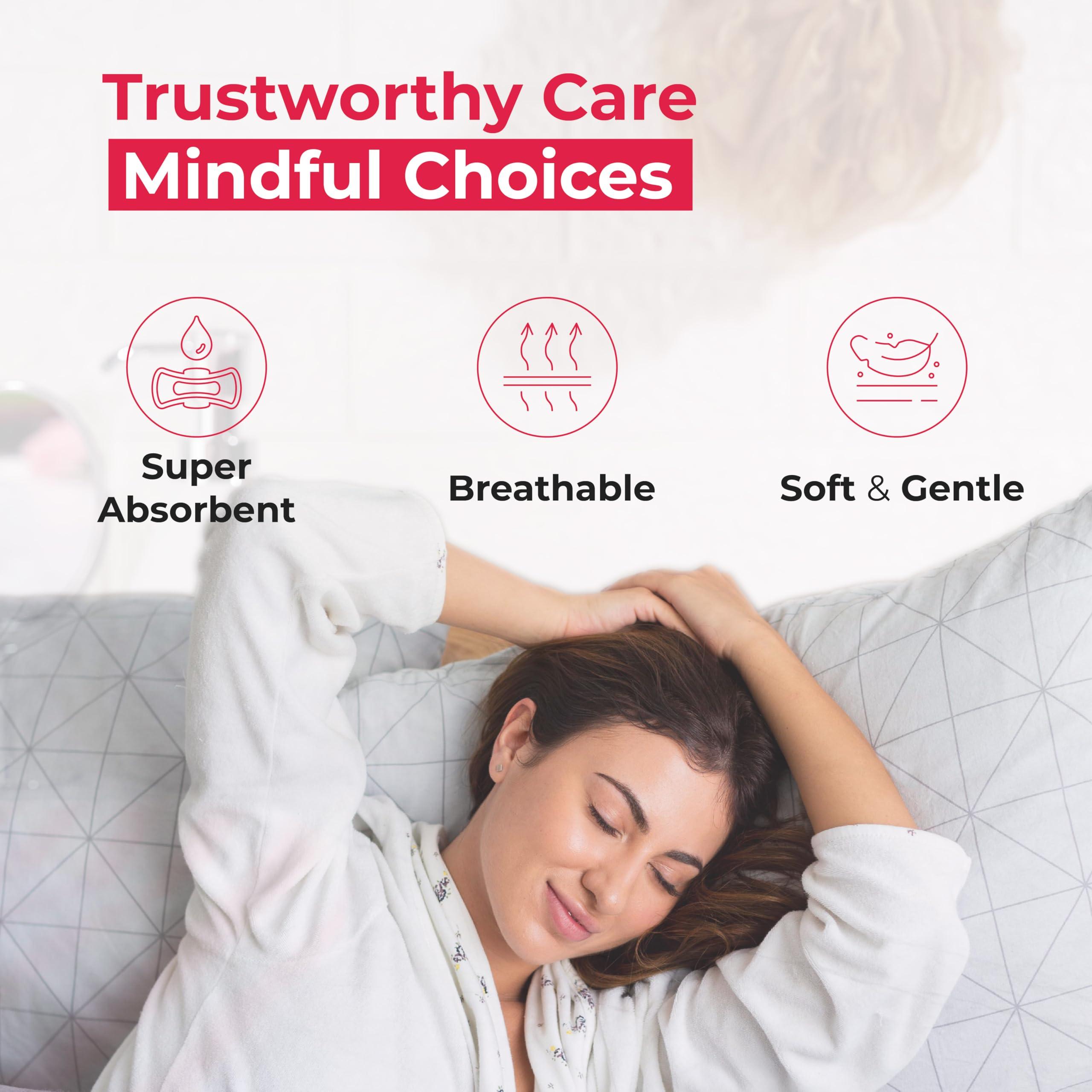 DRYVEL Dryvel Ultra Sanitary Pads | Sanitary Napkins for Women | Sanitary Napkins with Wider Wings | Breathable Cotton Pads Sanitary Napkins | Pee Safe Sanitary Pads Pack of 6 (8 Pads each)