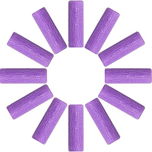 PISSION Aligner Chewies 12-Pack Medical Grade Silicone Chew Aligner Trays Seaters Teeth Aligner Chewies for invisalign Aligners Mouth Guard Aligner (Purple)