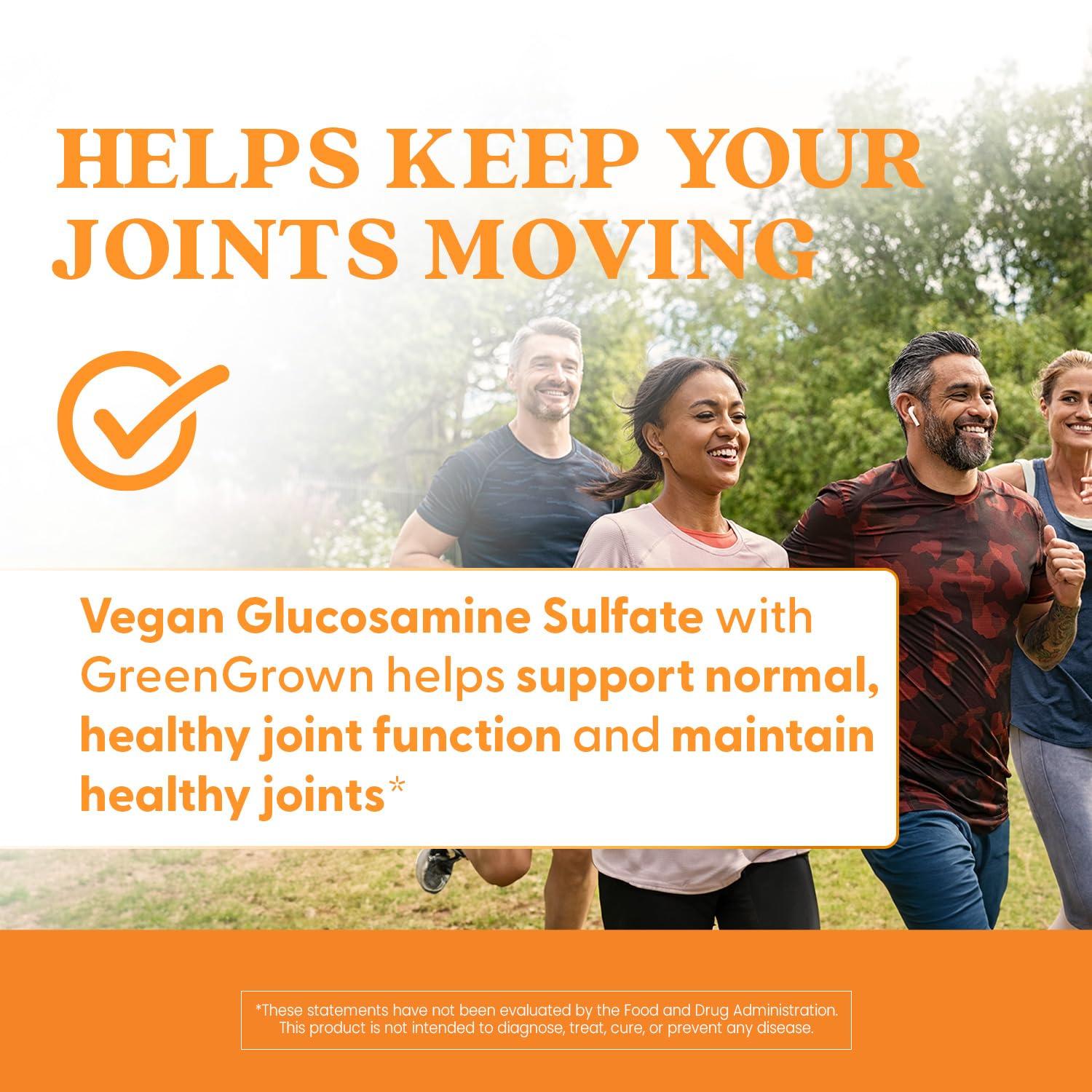 Doctor's BEST Doctor's Best Vegan Glucosamine SulFate, Joint Support, Non-GMO, Vegan, Gluten Free, Soy Free, 750 mg 180 Veggie Caps