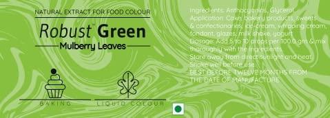 ROBUST ROBUST GREEN COLOUR | PLANT BASED FOOD COLOURING | 10g | BAKING