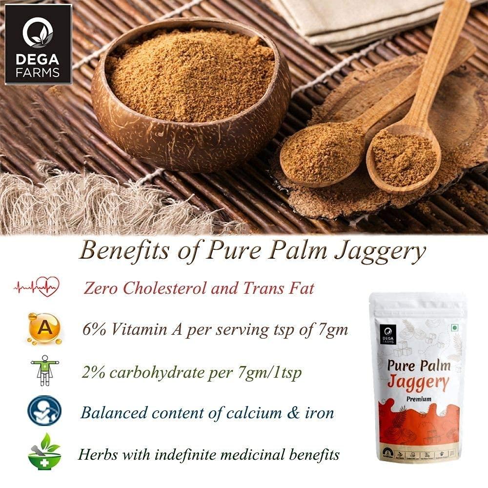 Dega Farms DEGA FARMS Premium Pure Palm Jaggery - 200GM Each ( Pack of 2 )| Made with 100% Pure, Organic & Natural Ingredients - Sedex Certified