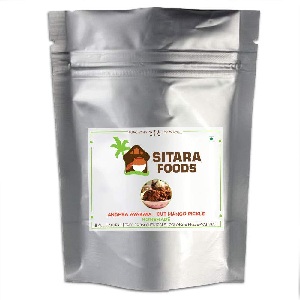 SITARA FOODS Sitara Foods Mango Pickle Andhra Style Home Made -1000 Grams Pack