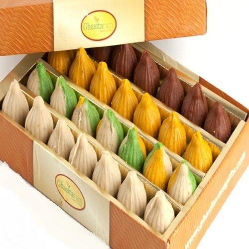 Ghasitaram Gifts Ghasitaram Gifts Pure Kaju Assorted Modaks, 200g