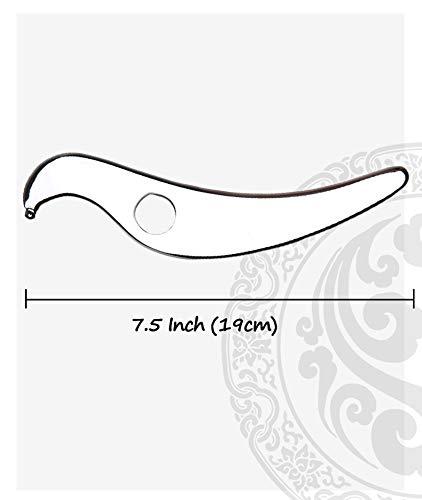enlik Allshow Gua Sha Tool - Medical Grade Stainless Steel Scraping Massage Tool, IASTM Tool for Relaxing Soft Tissue, Reduce Head, Neck, Back Pain