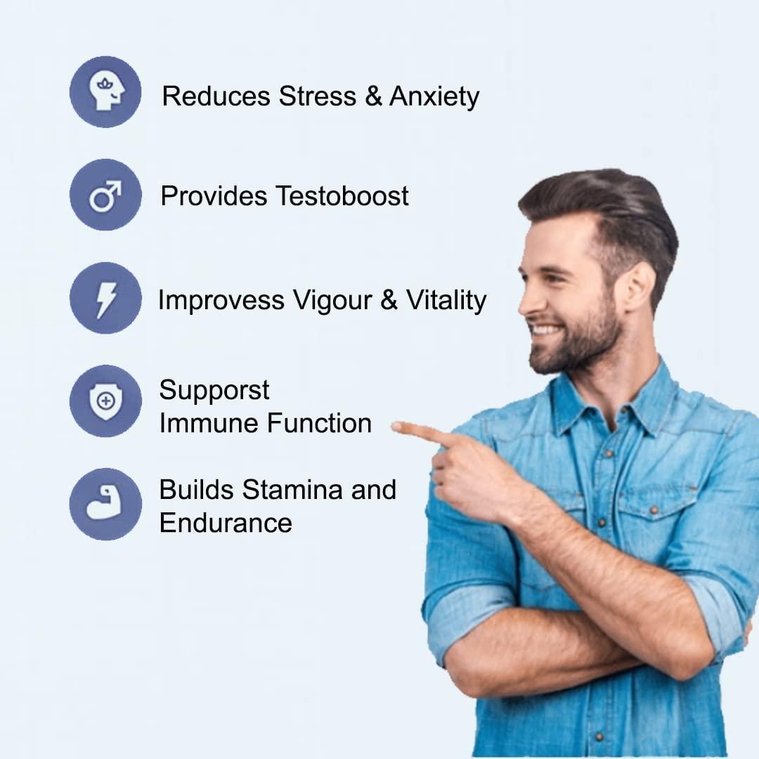 Zenius India Shilajit Ashwagandha, Gokshura, Safed Musli Capsules For Men | 60 Capsules | 20 Ayush-Approved Ayurvedic Herbs | Helps Maintain Overall Health