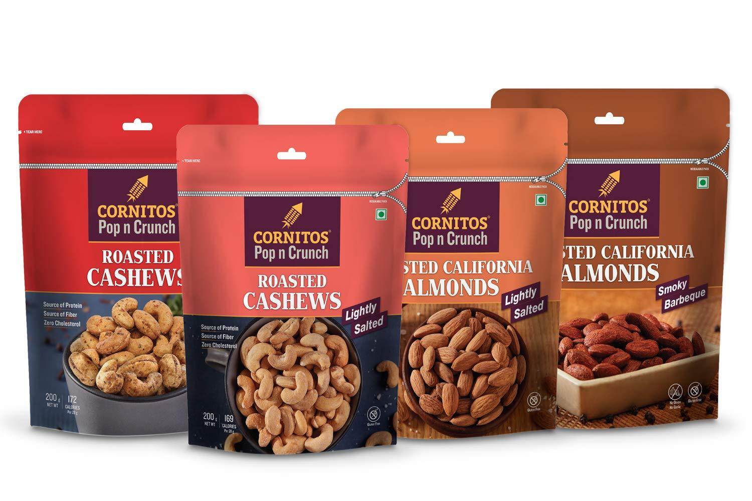 GENERIC CORNITOS ROASTED CASHEW CRACK PEPPER & SALTED CASHEW-PACK OF 2-400 gram