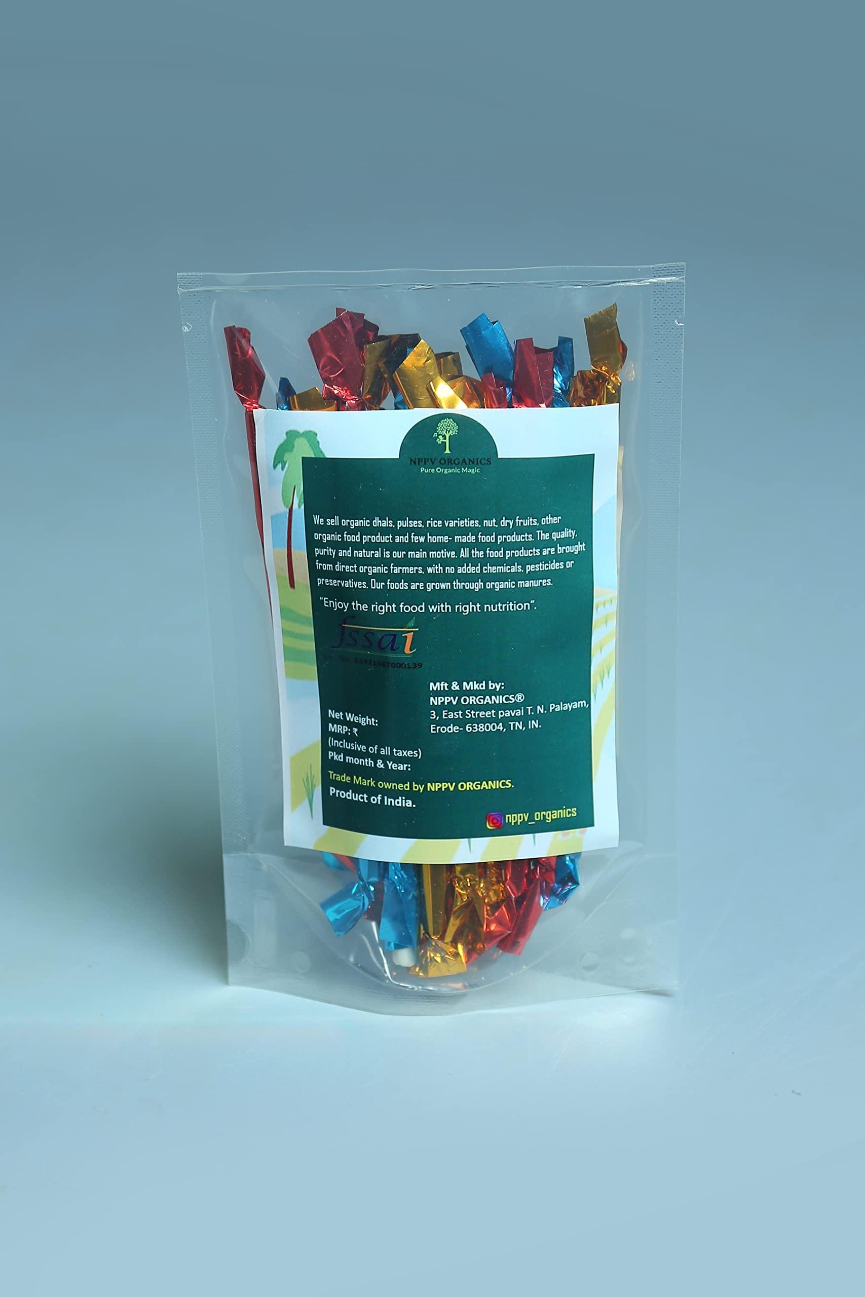 NPPV ORGANICS NPPV ORGANICS Pencil Mittai/ Pencil Candy/ Rainbow Pencil Candy/ Kuchi Mittai/ Stick Candy/ 90's Kids Pencil Mittai 100% Pure & Organic (30 Pcs)