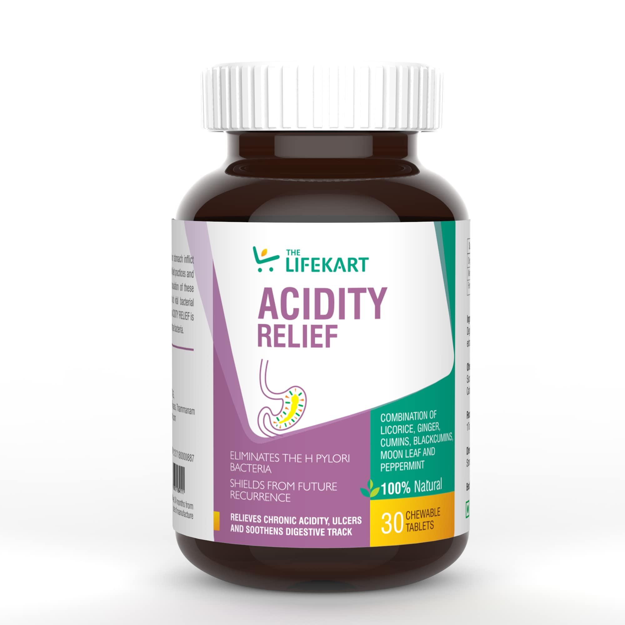 Lifekart TheLifekart Acidity Relief Ayurvedic Medicine | Stomach Pain Medicine | Indigestion Tablets | Digestion, Constipation, Abdominal Pain | Maintain A Healthy Gut Relief From Gas & Acidity (30 Tablets)