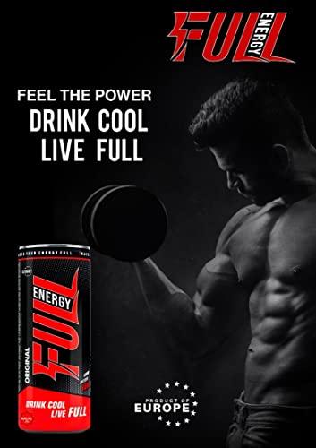FULL ENERGY Full Energy - The Ultimate Energy Drink for a Quick Boost, Pre-Workout Fuel, and Revitalizing Your Body and Mind (Pack 4)