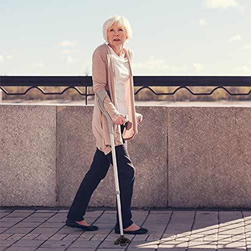 supregear SupreGear Quad Support Cane Tip, Non-Slip Self Standing Rubber Cane Tip 4 Point Quad Cane Tip Replacement for 3/4 Inch Diameter Standard Walking Canes Folding Canes Cane Accessory - Black