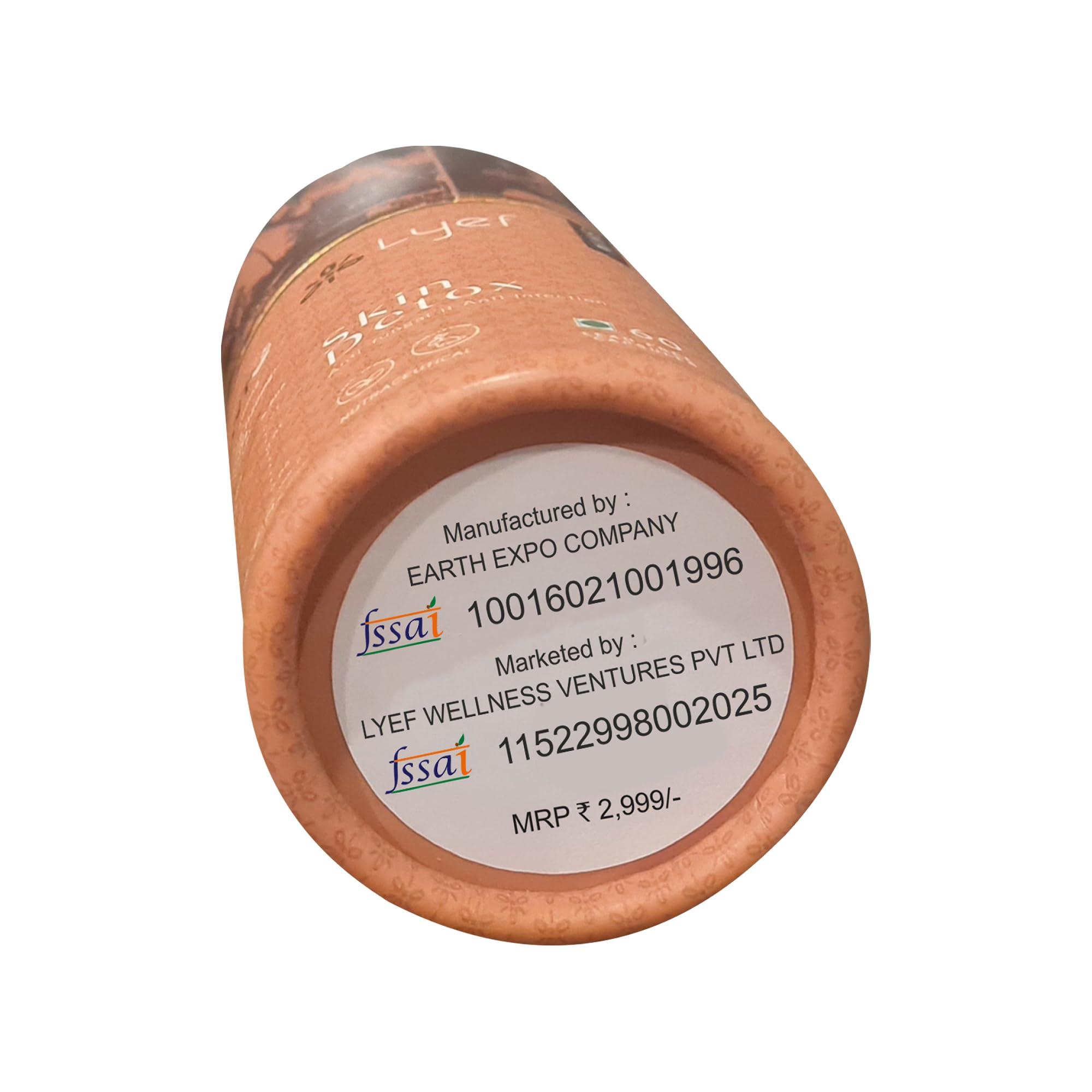 LYEF LYFE Skin Glow Tablets, 60 Tablets - Ayurvedic Supplement, Skin Health Benefits with Manjistha, SKin Glowing