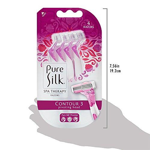 Pure Silk Pure Silk Premium Disposable Three Razor, 4 Count