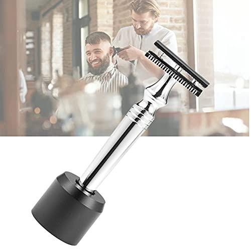 TMISHION 4 colors Razor Shaving Stands,Razor Base Stand,Men’s Shaving Razor Stand,Shaving Brush Stand Simple Metal Safety Razor and Brush Holder Stand Shaver Kit Organizer (3#)