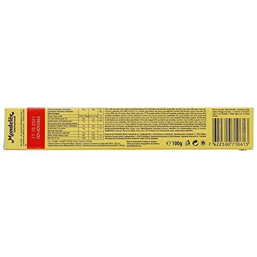 Toblerone Toblerone of Switzerland Swiss Milk Chocolate with Crunchy Almonds, 12 Pack Pouch, 12 x 100 g
