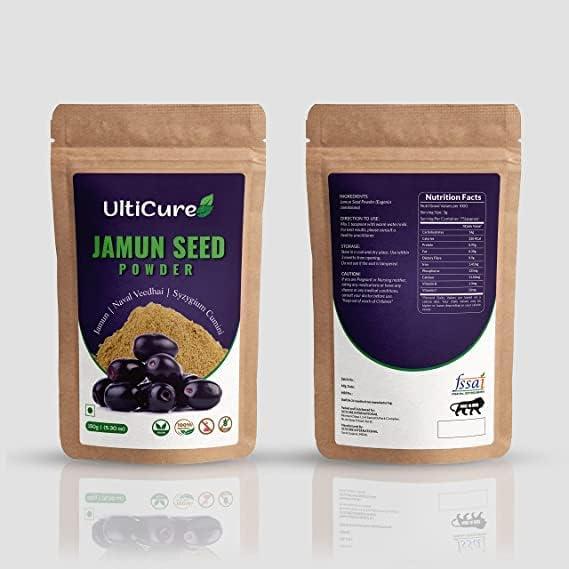 UltiCure UltiCure Ayurveda Jamun Seed Powder for Diabetes - 150 g 100% Natural Made with Oldest Traditional Method Good for Diabetes, Control blood glucose level.