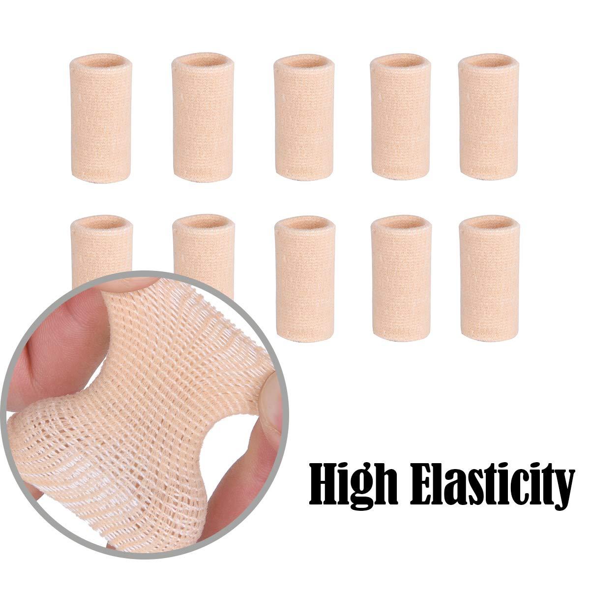 Luniquz Luniquz Finger Sleeves, Thumb Splint Brace for Finger Support, Relieve Pain for Arthritis,Triggger Finger, Compression Aid for Sports, Beige
