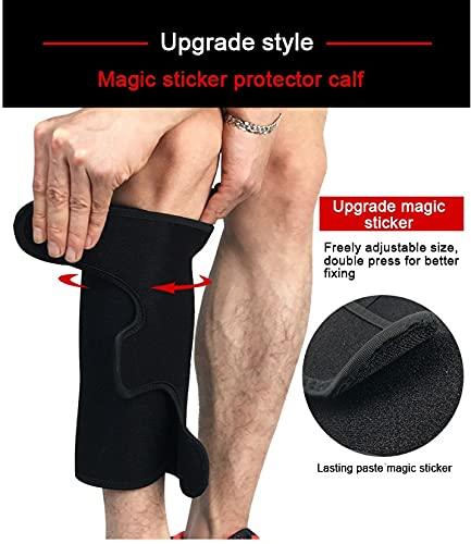 FAVIO FAVIO Adjustable Calf Shin Brace Splint Support for Pain Relief from Calf Injury, Shin Splints Treatment, Sprains, Running, Sports, Recovery Calf Sleeve for Men and Women Pain Relief (Black)
