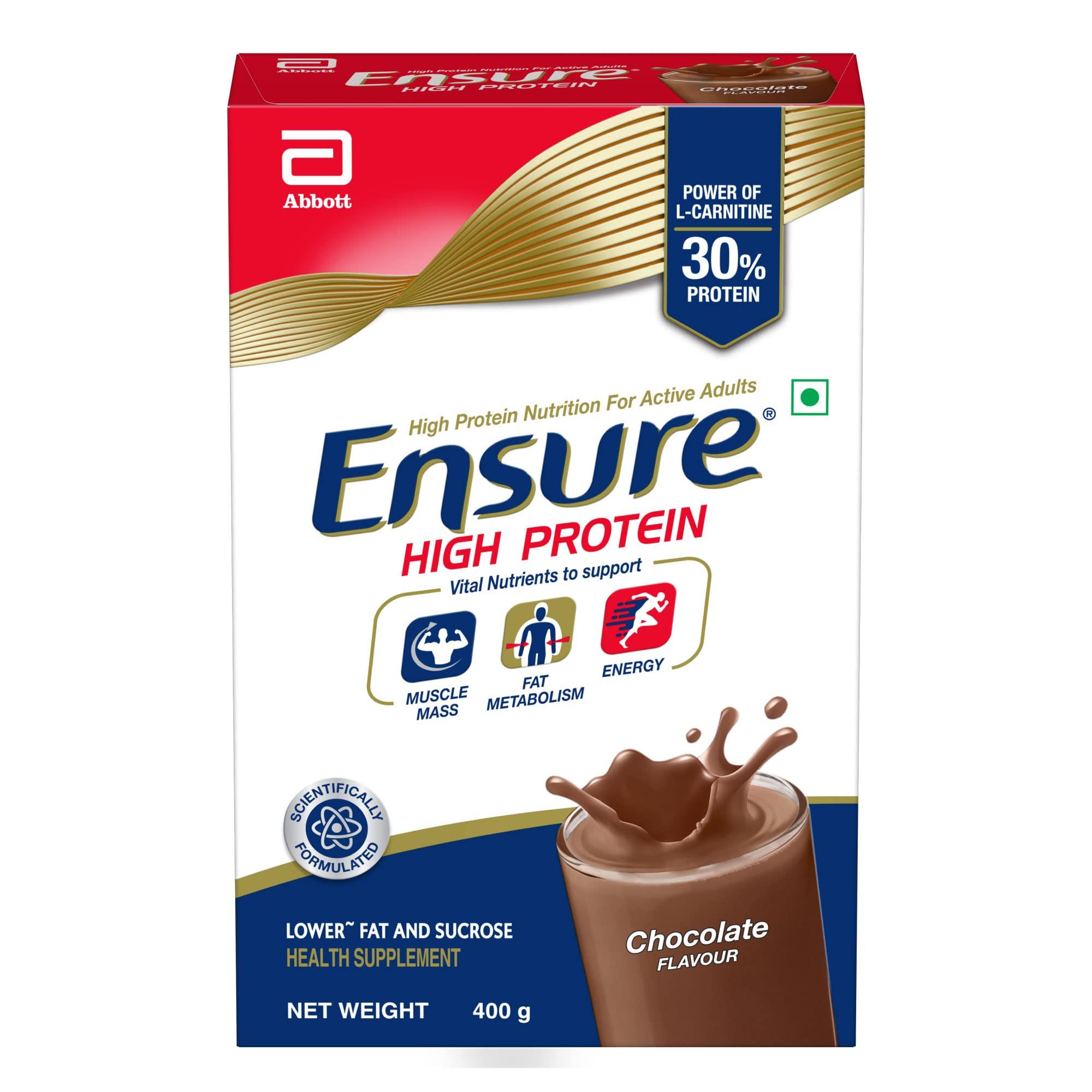 Ensure Ensure High Protein Drink for Physically Active Adults - Chocolate 400g
