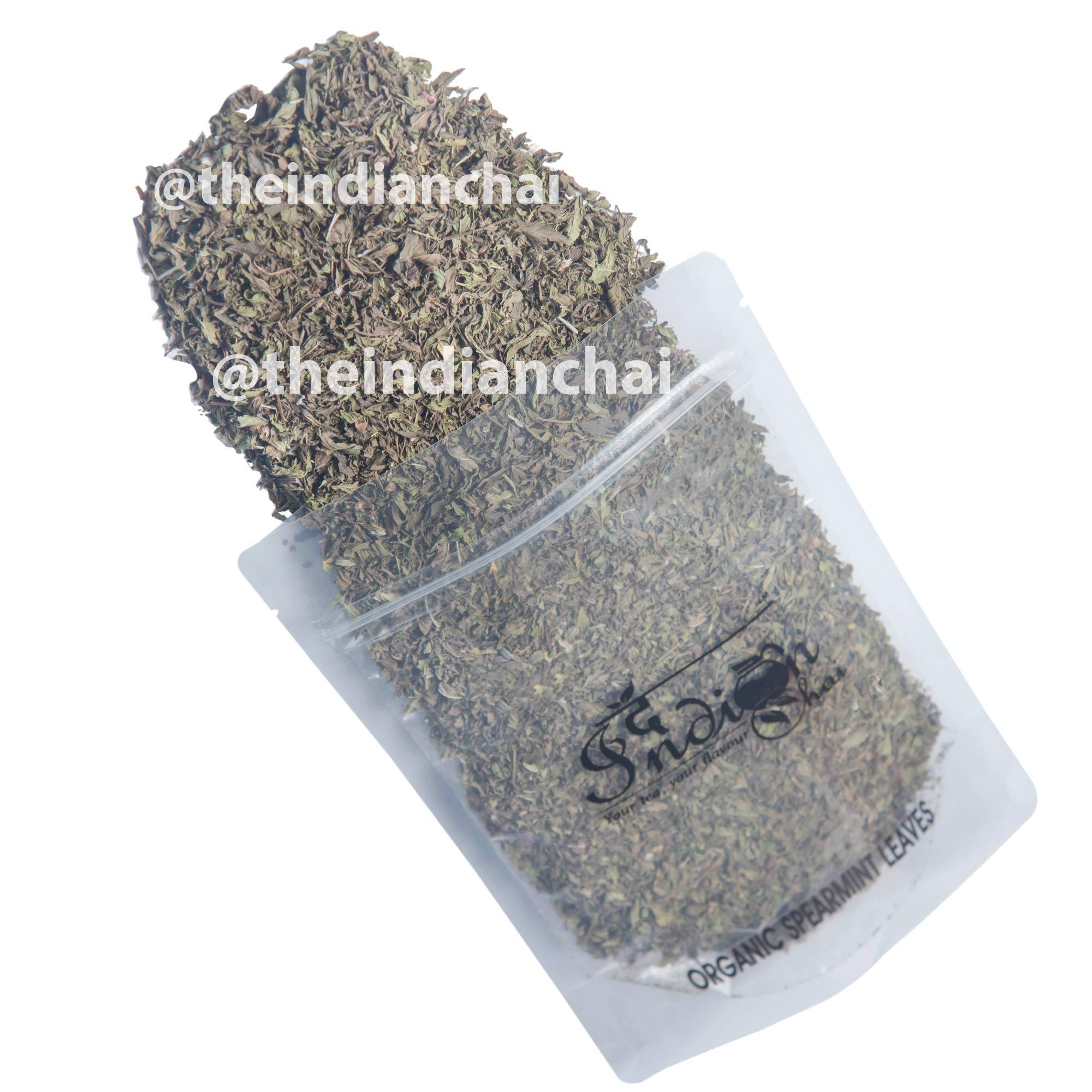The Indian Chai The Indian Chai Organic Spearmint Tea 250 Gram For Pcod & Pcos, Helps In Hormonal Imbalance & Facial Hair & Acne, Caffeine Free Herbal Tea, Loose Leaf Tea