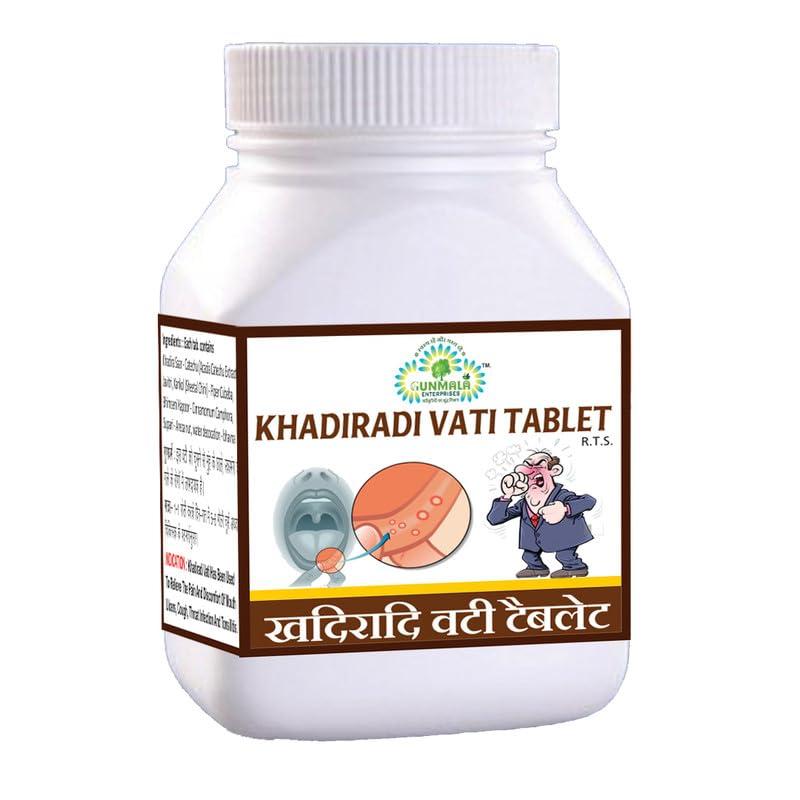 GUNMALA ENTERPRISES Khadiradi Vati Tablet - 60 Tab. Pack Of 4