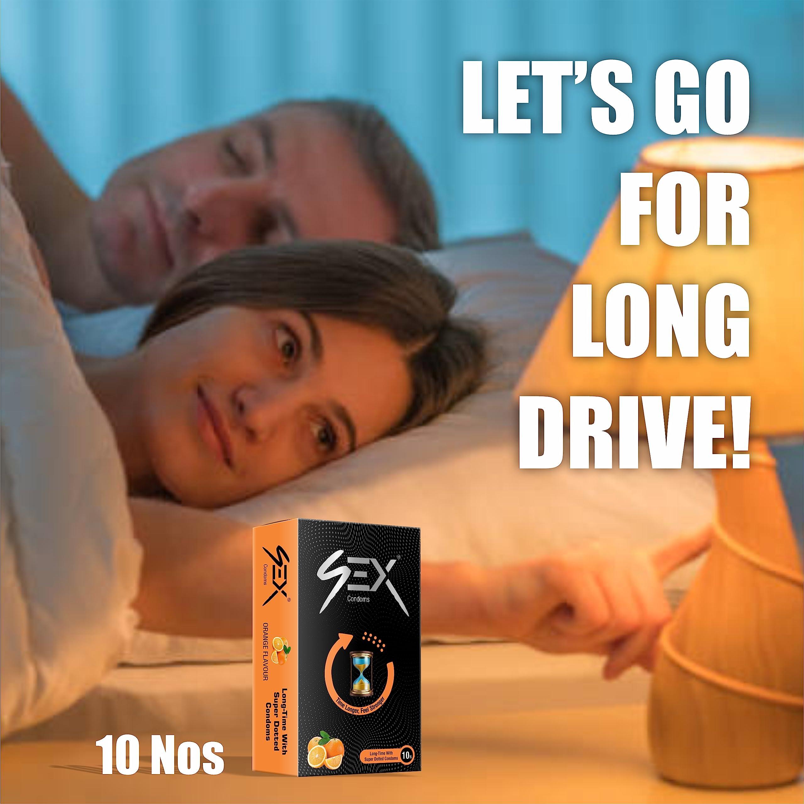 MEDIBAR MEDIBAR More Dots Condoms for Men | Vibe Orange ~ First time with (1600 DOTS) For more Last-Long pleasure | 10 Count (Pack of 3)