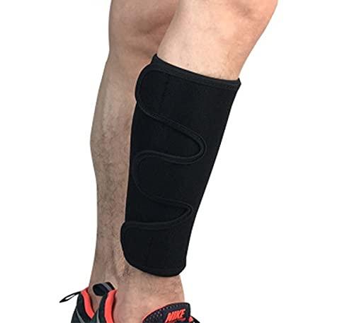 FAVIO FAVIO Adjustable Calf Shin Brace Splint Support for Pain Relief from Calf Injury, Shin Splints Treatment, Sprains, Running, Sports, Recovery Calf Sleeve for Men and Women Pain Relief (Black)