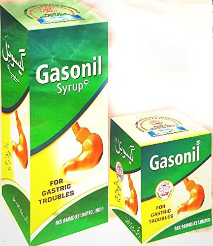 Rex Remedies REX REMEDIES GASONIL SYRUP 200ml + GASONIL PILLS 100 pills COMES with AKSIR BUKHAR 100ml