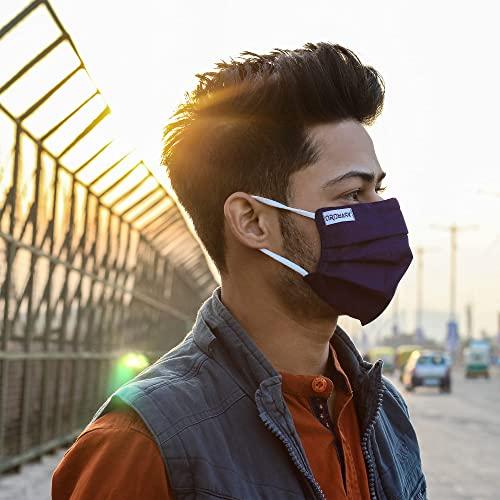 Oromask Oromask Premium Cotton Face Mask for Men Women 4 Layers (BFE>90%) Reusable Washable with Nose Clip & Mask Band BUPO7