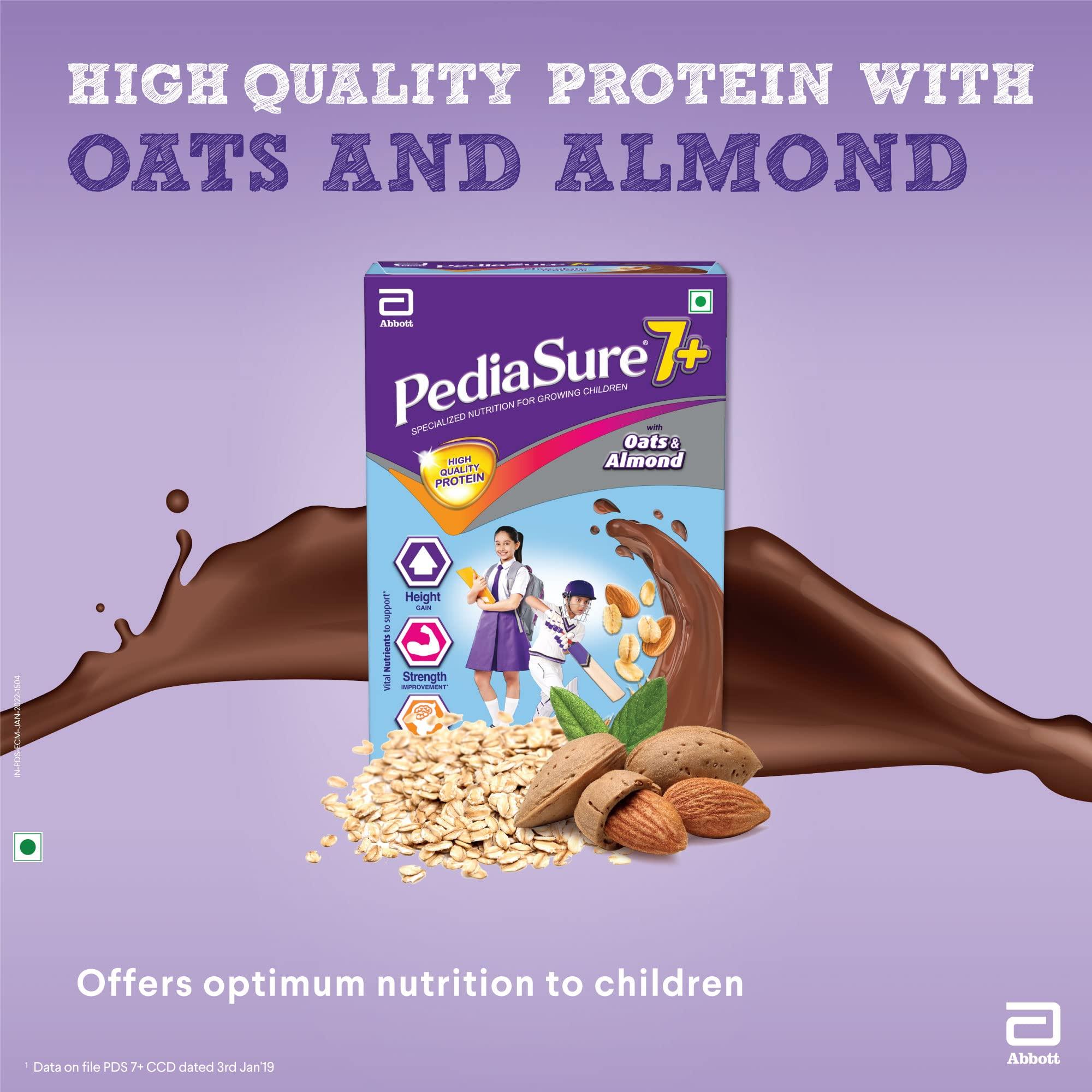 Pediasure Pediasure 7+ Specialized Nutrition Drink Powder 400g, Premium Chocolate Flavour, Scientifically Designed Nutrition for Growing Children, Supports Height Gain, Muscle Strength &Brain Development