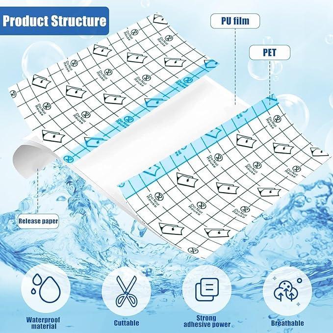 savsons Savsons Transparent PACK OF 11 Film Dressing PU Film Wound Waterproof Sticker Good for Wound Healing Both for people or Pets Dressing Pads Tattoo Aftercare Bandage (10CM*10CM) (10 PCS FREE ANTSEPTIC BANDAGE )