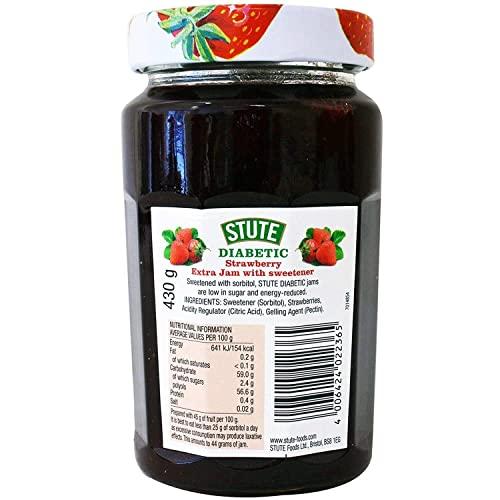 Stute Stute Strawberry Extra Jam, 430 g, (Model: Live in Morrisons)