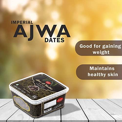 IMPERIAL Imperial Ajwa Al Madina | Best Ajwa Al-Saudi Dates | Original Ajwa Dates | Ajwa khajoor | Original Ajwa | Black Dates | Khajoor/Khajur 500g (Pack of 1)