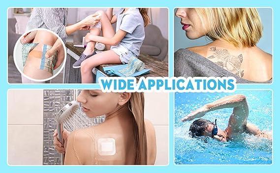 Generic Transparent Stretch Adhesive Bandage,Band Aid Waterproof Bandages for Wounds Clear Waterproof Bandages Dressing Tape Bandaid Strips Waterproof Clear Adhesive Bandages(5 Cm * 5 M).