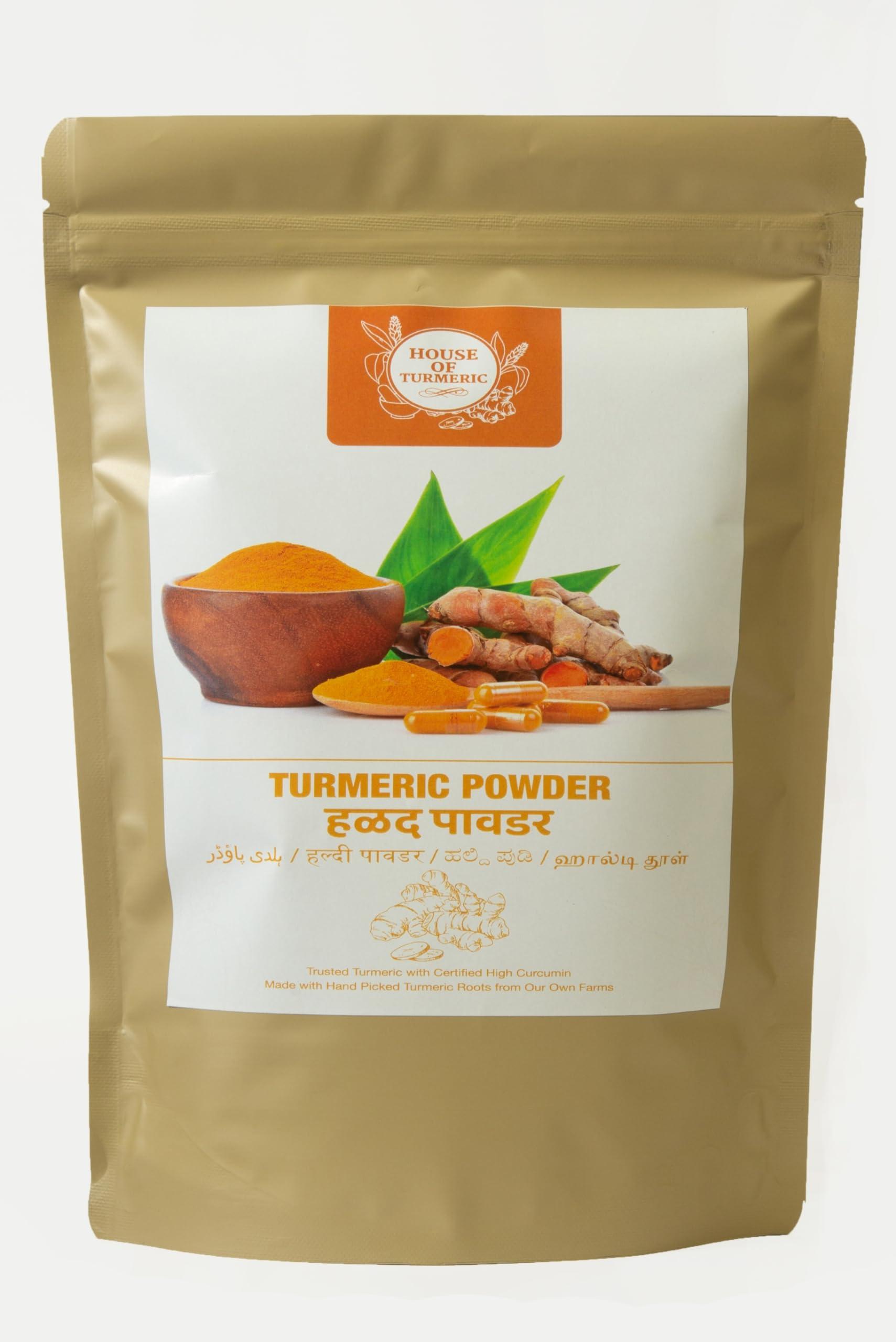 HOUSE OF TURMERIC House Of Turmeric High Curcumin Spl Cooking Yellow Haldi Powder (250)