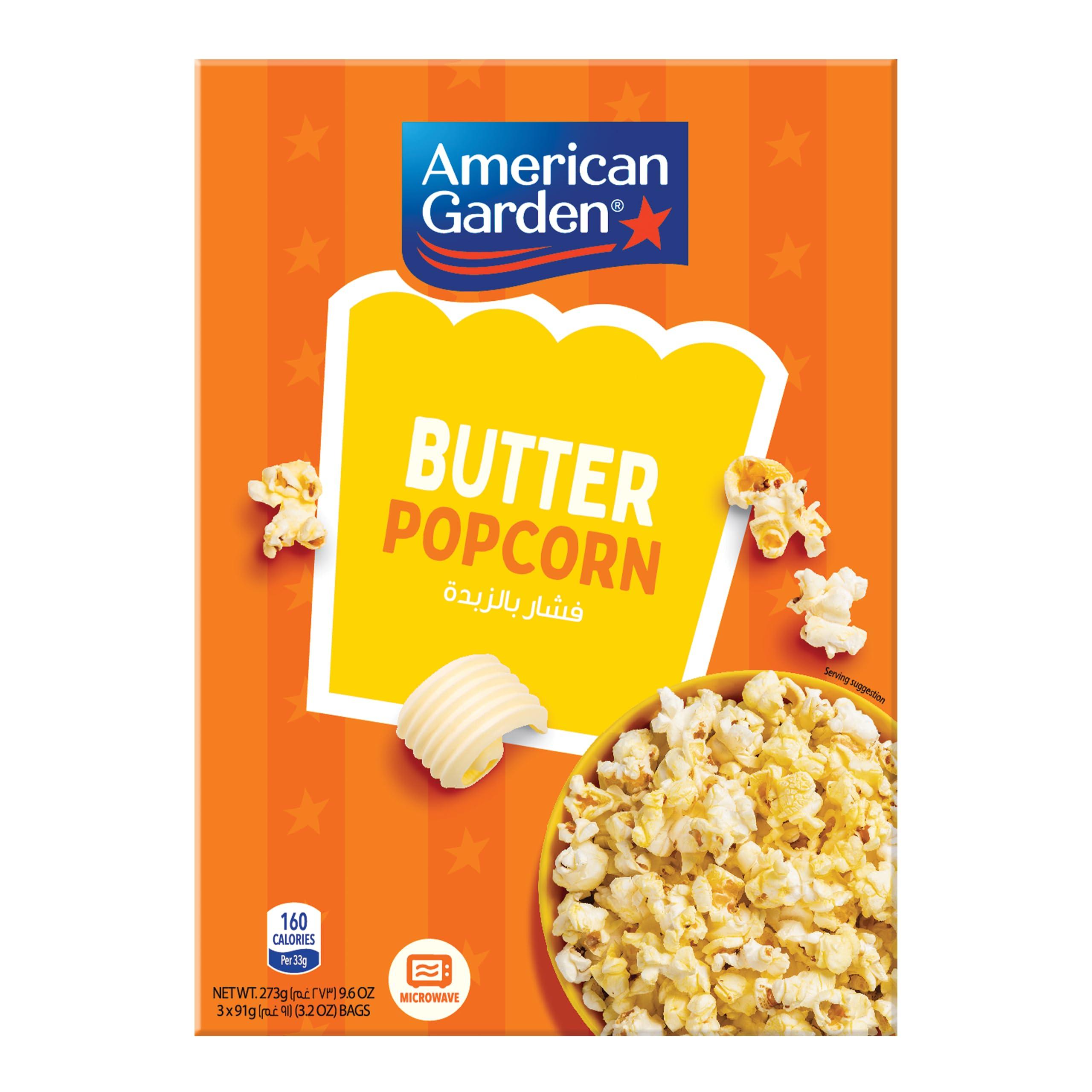 American Garden AG Microwave Popcorn Butter 10.5oz