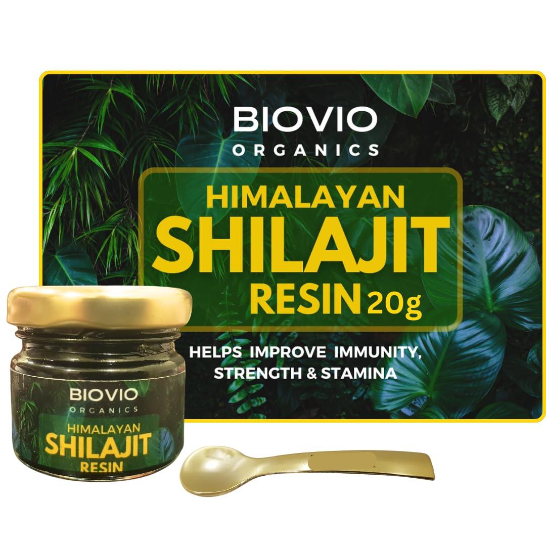 Generic BIOVIO ORGANICS Himalayan Shilajit Resin 20g | Shilajit Original for Strength, Stamina & Performance | Shilajit Resin for Men & Women with Fulvic Acid & 85 Trace Minerals | Shilajitresin