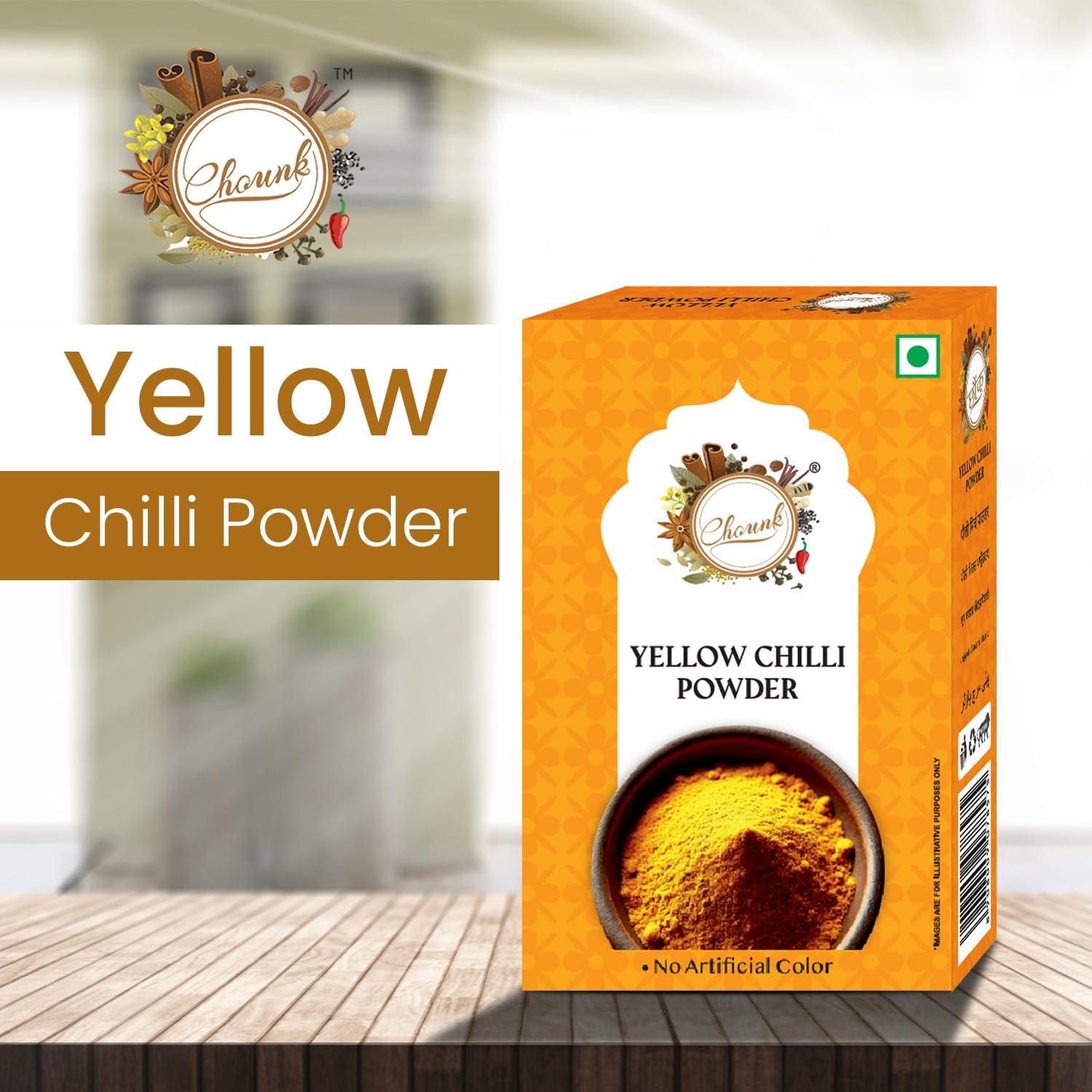 Chounk Chounk Yellow Chilly Powder, 200g (100g X 2)