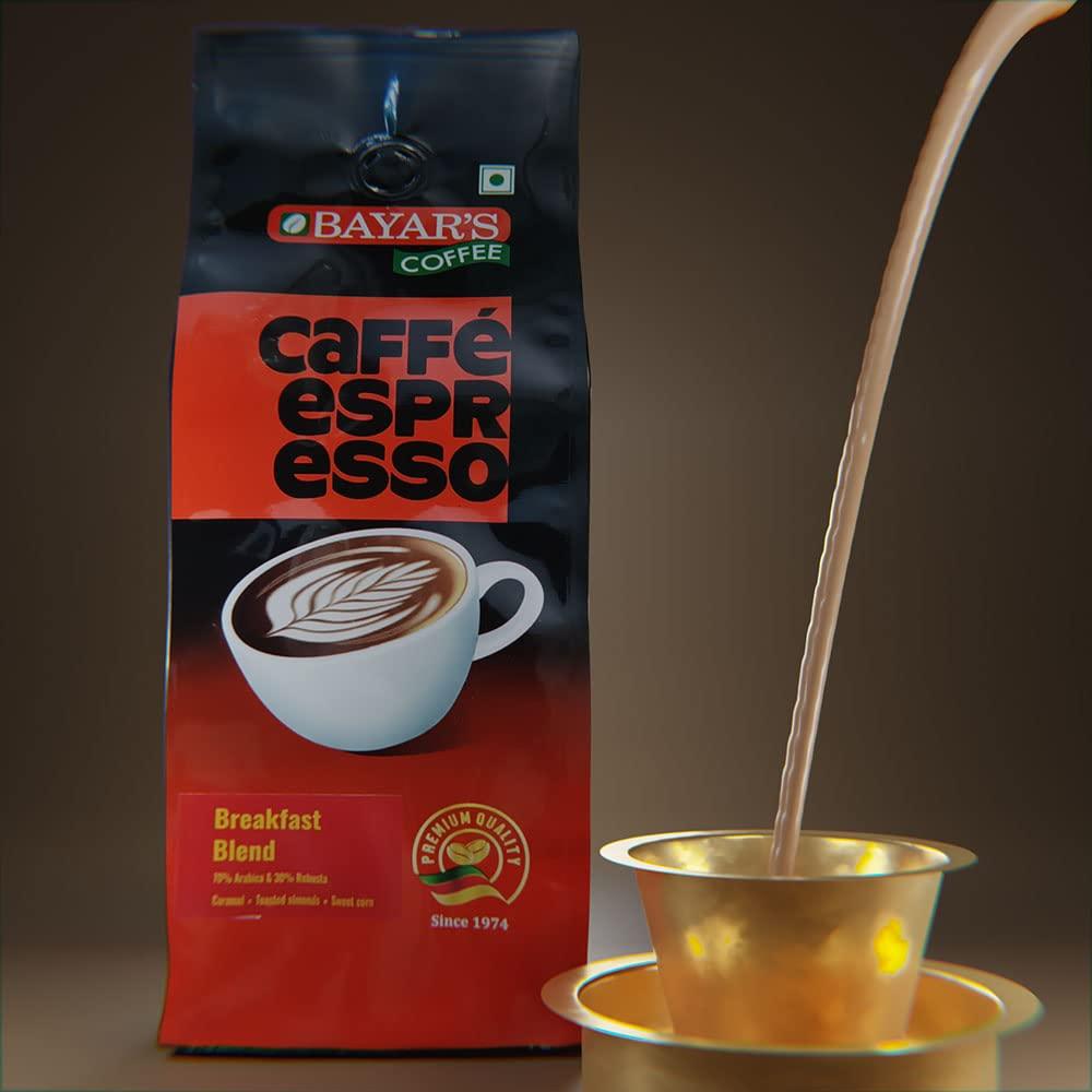 BAYAR'S Bayar\'s Breakfast Blend Coffee Beans 500 g, 70% Arabica, 30% Robusta, Roasted Coffee Beans