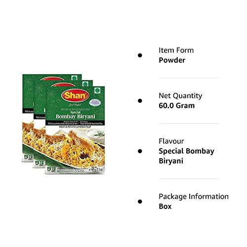 Shan Shan Special Bombay Biryani Masala, 2.12 Oz 60 G, 3 Pack - Powder