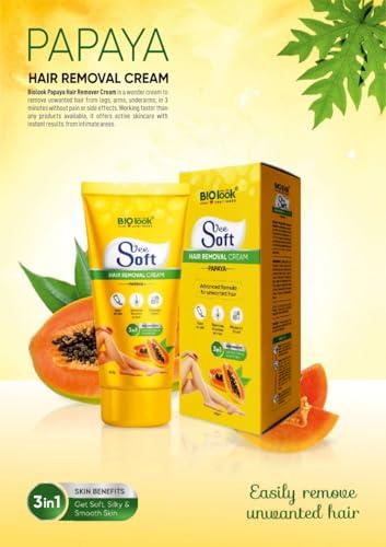 BLACAMAN BLACAMAN Papaya Hair Removal Cream With Whitening Effect & Slow Hair Growth Actives - Hair Remover Cream For Sensitive Skin - Bikini Hair Removal Cream For Women & Girls