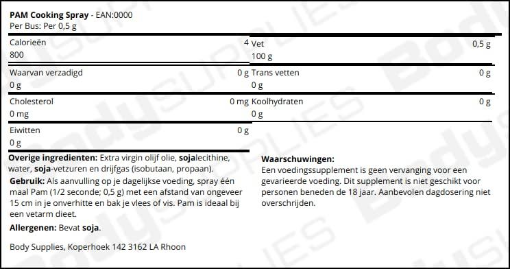 PAM Pam Spray Olive Oil, 141g