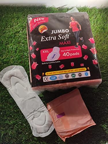 Extra Sure Extra Sure Jumbo Extra Sure Maxi Sanitary Pads Combo Pack of 2x40 Pads