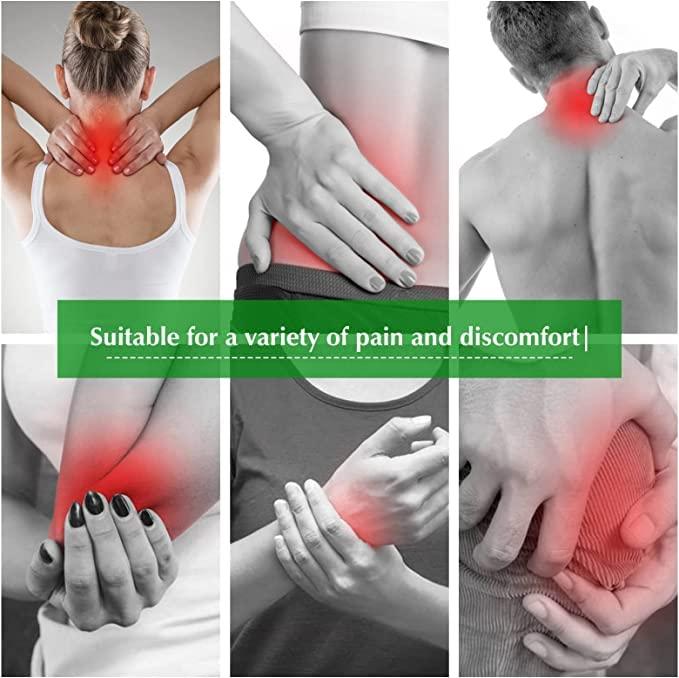 OAN OAN Knee Pain Relief Patches, Wormwood Pain Relief Patches, Knee Relief Patches Kit Quick Relief of Pains for Knee, Back, Neck, Shoulder, Waist (Pack of 10)